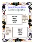 Free download Scrapbooking - Sports DOC, XLS or PPT template free to be edited with LibreOffice online or OpenOffice Desktop online