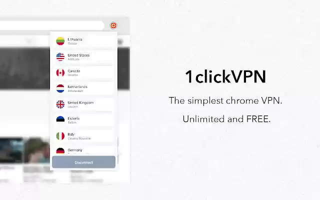 1clickVPN VPN رایگان برای Chrome از فروشگاه وب Chrome برای اجرای آنلاین با OffiDocs Chromium