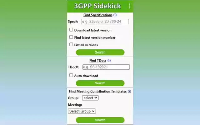 3GPP Sidekick  from Chrome web store to be run with OffiDocs Chromium online