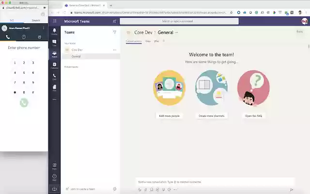 8x8 para Microsoft Teams de Chrome web store se ejecutará con OffiDocs Chromium en línea