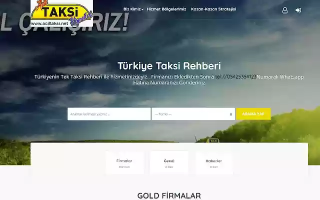 Acil Taksi En İyi 10 Taksi aciltaksi.net  from Chrome web store to be run with OffiDocs Chromium online