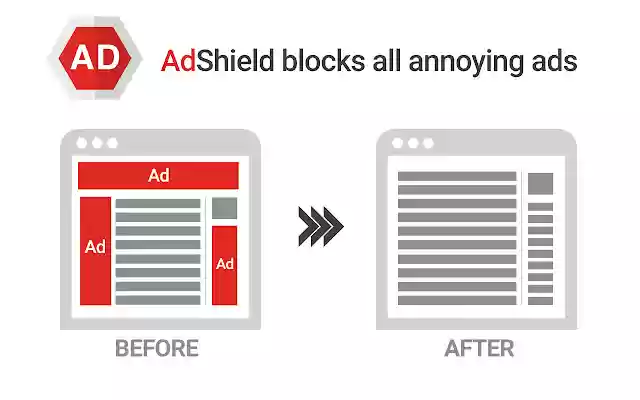 AdShield  from Chrome web store to be run with OffiDocs Chromium online