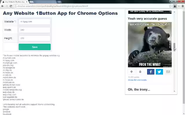 Any Website 1Button App for Chrome from Chrome web store to be run with OffiDocs Chromium online Any Website 1Button App for Chrome from Chrome web store to be run with OffiDocs Chromium online