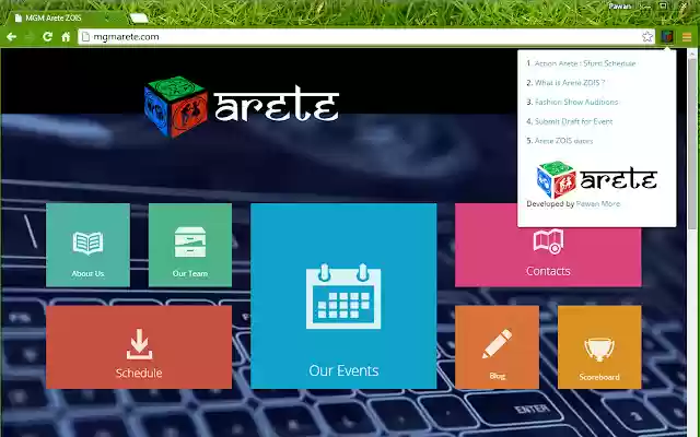 Arete ZOIS  from Chrome web store to be run with OffiDocs Chromium online