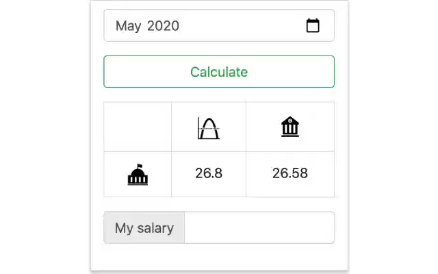 Average dollar exchange rate of the NBU  from Chrome web store to be run with OffiDocs Chromium online