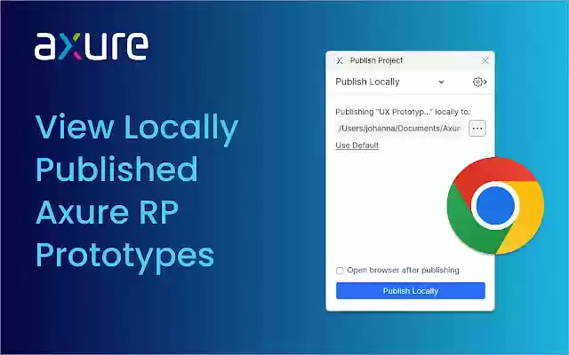 Axure RP Extension for Chrome  from Chrome web store to be run with OffiDocs Chromium online