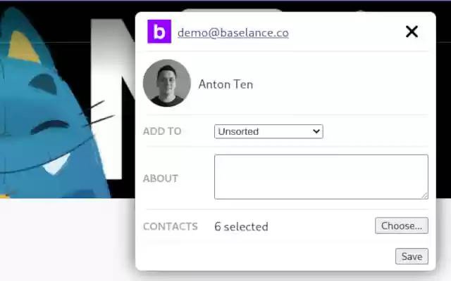 Baselance.co  from Chrome web store to be run with OffiDocs Chromium online