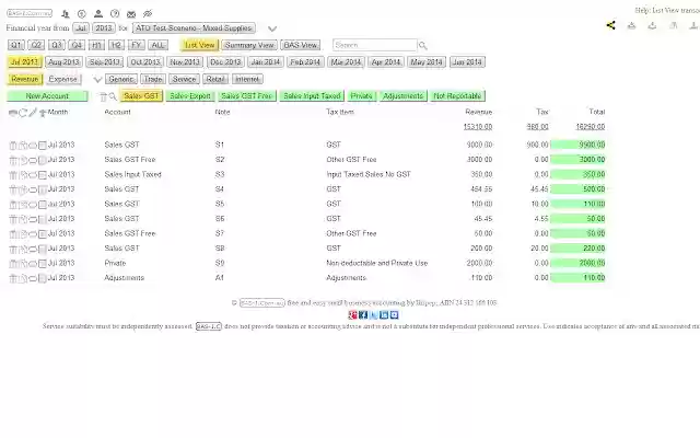 BAS IC Gratis BAS dan GST Accounting dari toko web Chrome untuk dijalankan dengan OffiDocs Chromium online