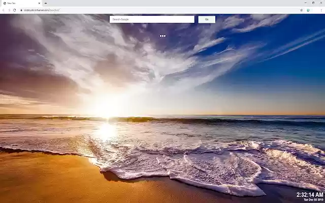 Beaches Background Tab Theme  from Chrome web store to be run with OffiDocs Chromium online