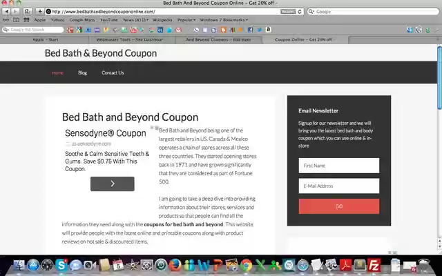 Los cupones de Bed Bath And Beyond de la tienda web de Chrome se ejecutarán con OffiDocs Chromium en línea