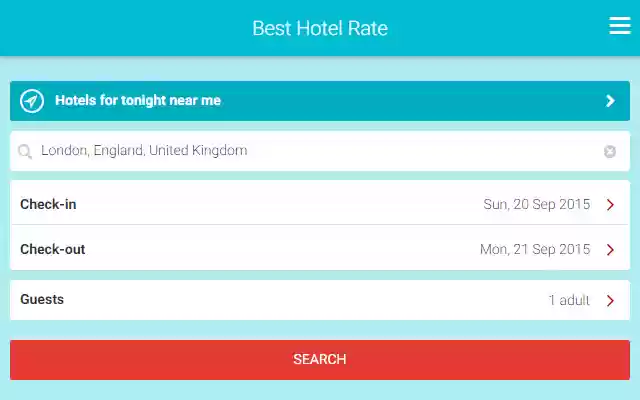 Best Hotel Rate  from Chrome web store to be run with OffiDocs Chromium online