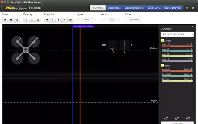 Betaflight Blackbox Explorer из интернет-магазина Chrome будет работать с OffiDocs Chromium онлайн