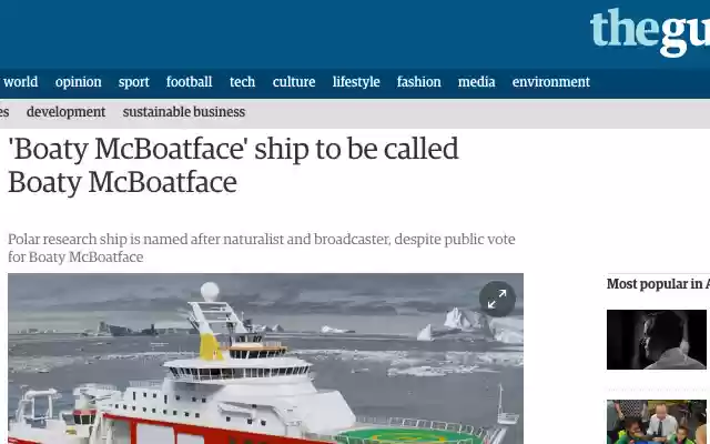 Boaty McBoatface  from Chrome web store to be run with OffiDocs Chromium online