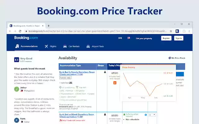 Трекер цен Booking.com из интернет-магазина Chrome будет работать с онлайн-версией OffiDocs Chromium