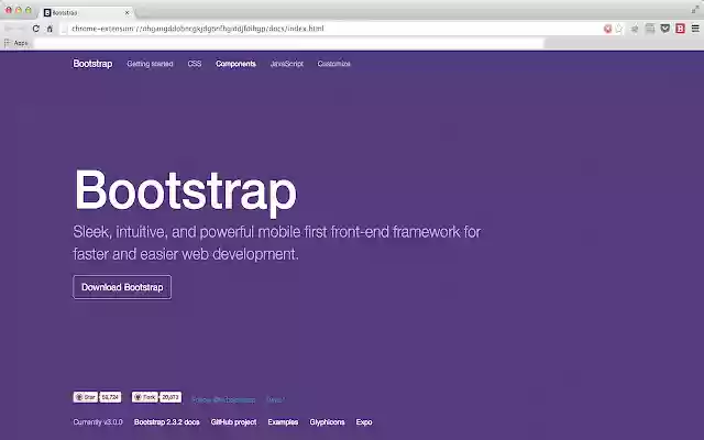 Bootstrap 3 Offline-Dokumente aus dem Chrome Web Store zur Ausführung mit OffiDocs Chromium online