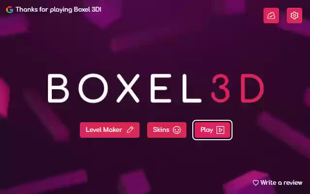 Boxel 3D de Chrome web store se ejecutará con OffiDocs Chromium en línea