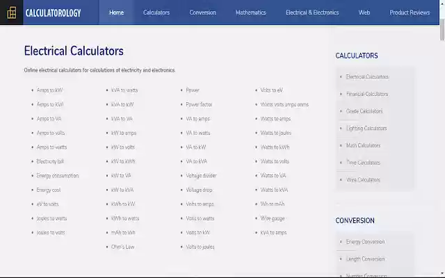 Calculatorology  from Chrome web store to be run with OffiDocs Chromium online