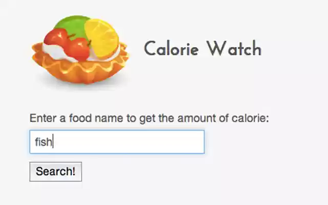 Calorie Watch  from Chrome web store to be run with OffiDocs Chromium online