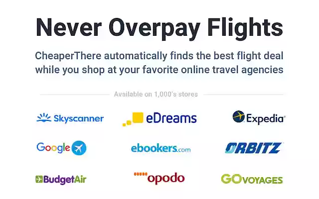 CheaperThere | Cheap Flight  Hotel Deals  from Chrome web store to be run with OffiDocs Chromium online