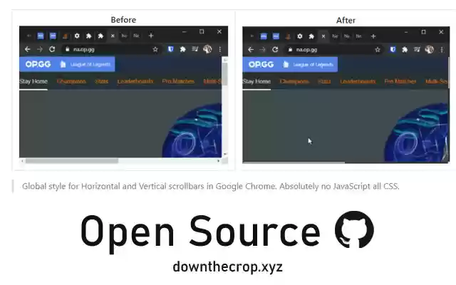 Chrome Minimal Scrollbar từ cửa hàng Chrome trực tuyến sẽ được chạy với OffiDocs Chromium trực tuyến