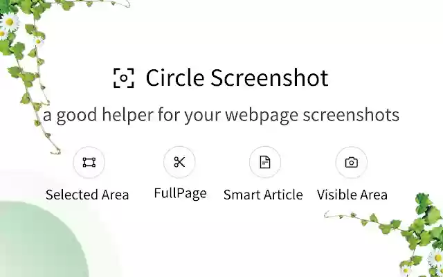 Circle Screenshot  from Chrome web store to be run with OffiDocs Chromium online