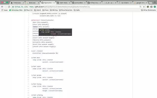 clj spec view з веб-магазину Chrome для запуску з OffiDocs Chromium онлайн