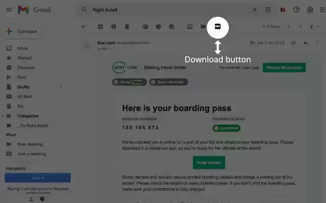 Chuyển đổi email Gmail sang PDF (bởi Duffel) từ cửa hàng Chrome trực tuyến để chạy bằng OffiDocs Chrome trực tuyến