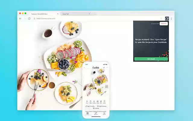 CookBook App Recipe Importer із веб-магазину Chrome, який можна запускати з OffiDocs Chromium онлайн