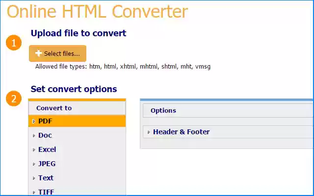 CoolUtils HTML Converter de la tienda web de Chrome se ejecutará con OffiDocs Chromium en línea