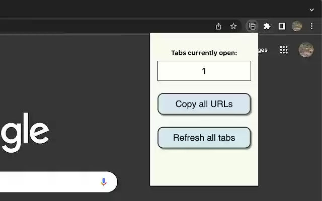 Copy All Urls  from Chrome web store to be run with OffiDocs Chromium online