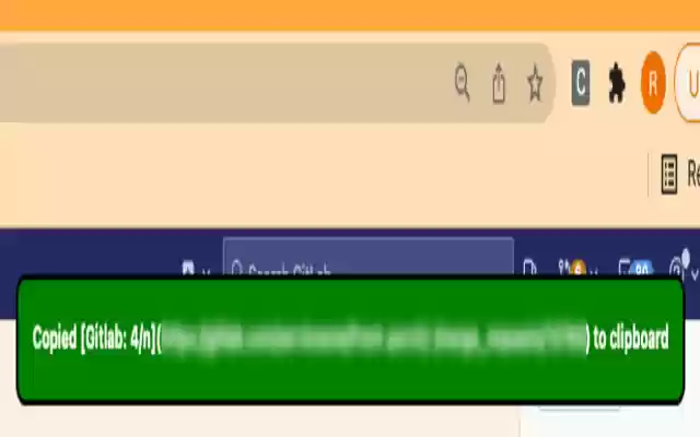 Copy Gitlab PR Link  from Chrome web store to be run with OffiDocs Chromium online
