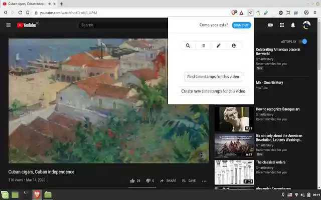 Create  Search Video Timestamps for Youtube™  from Chrome web store to be run with OffiDocs Chromium online