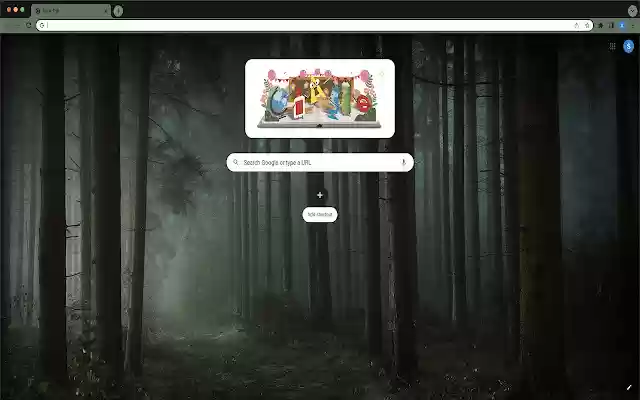 Dark Forest Road Theme  from Chrome web store to be run with OffiDocs Chromium online