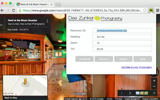 Dee Zunker Photography Embedder  from Chrome web store to be run with OffiDocs Chromium online