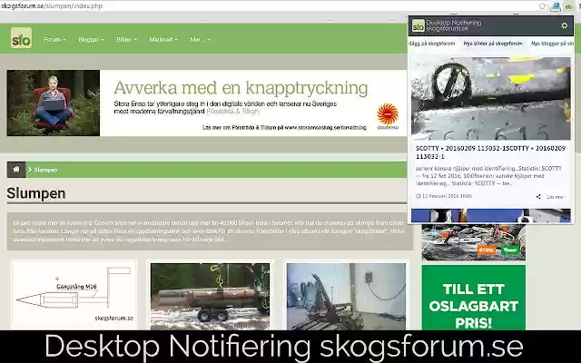 Desktop nyheter från skogsforum.se daripada kedai web Chrome untuk dijalankan dengan OffiDocs Chromium dalam talian