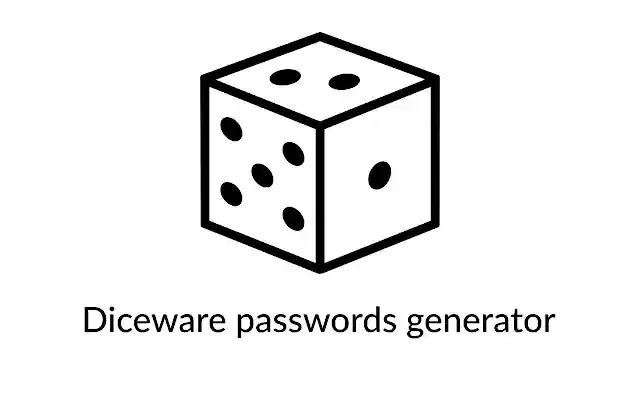 Diceware passwords generator  from Chrome web store to be run with OffiDocs Chromium online