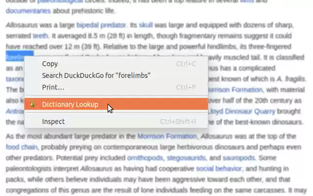 Dictionary, Thesaurus  Reference  from Chrome web store to be run with OffiDocs Chromium online