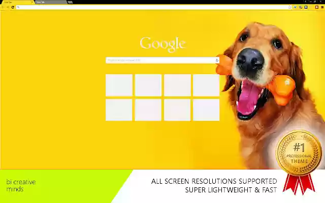 Dog with toy  from Chrome web store to be run with OffiDocs Chromium online