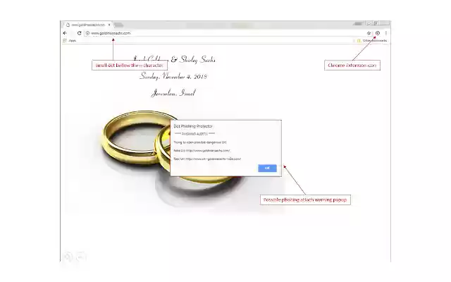 Dot Phishing Protector  from Chrome web store to be run with OffiDocs Chromium online