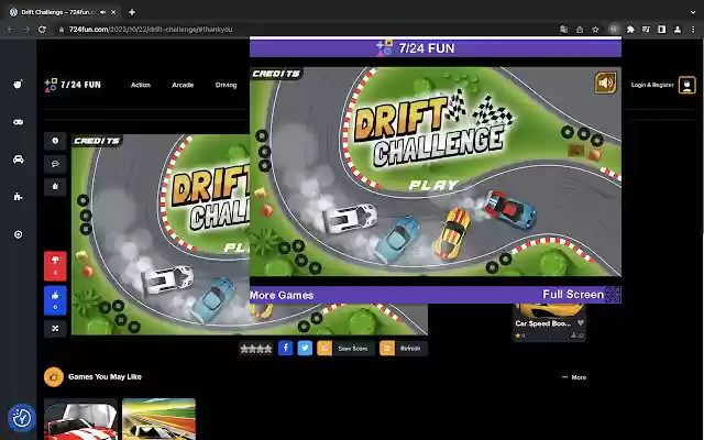 Drift Challenge Car Game de Chrome web store se ejecutará con OffiDocs Chromium en línea