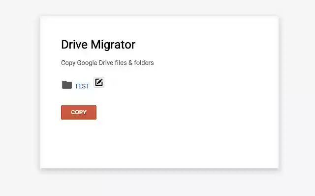 Drive Migrator  from Chrome web store to be run with OffiDocs Chromium online