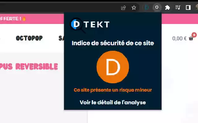 DTekt  from Chrome web store to be run with OffiDocs Chromium online