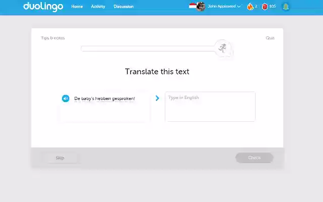 Duolingo Custom Sounds  from Chrome web store to be run with OffiDocs Chromium online