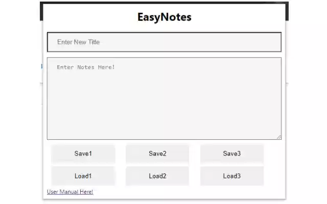 EasyNotes  from Chrome web store to be run with OffiDocs Chromium online