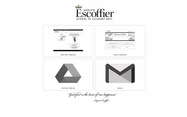 Escoffiers New Tab  from Chrome web store to be run with OffiDocs Chromium online