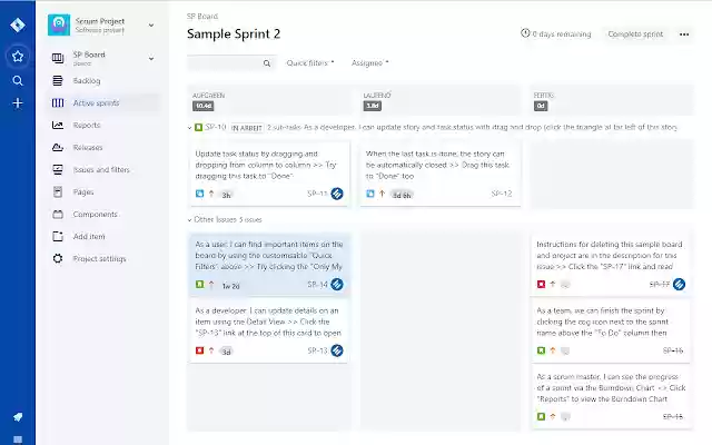 Estimations sum for Jira boards  from Chrome web store to be run with OffiDocs Chromium online