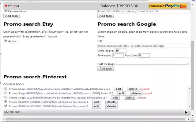 etsyHelper  from Chrome web store to be run with OffiDocs Chromium online