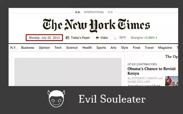 Evil Souleater  from Chrome web store to be run with OffiDocs Chromium online