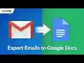 Export Emails to Google Docs by cloudHQ  from Chrome web store to be run with OffiDocs Chromium online