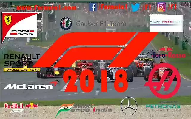 F1 2018 Motyw Chrome ze sklepu internetowego Chrome do uruchomienia z OffiDocs Chromium online